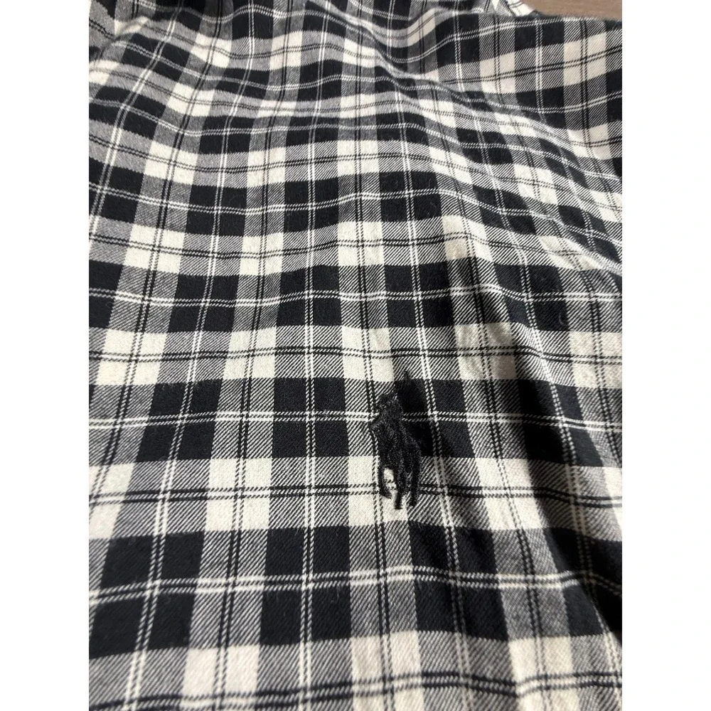 Polo Ralph Lauren Men's 100% Cotton Plaid Flannel Button Down Shirt L Fall